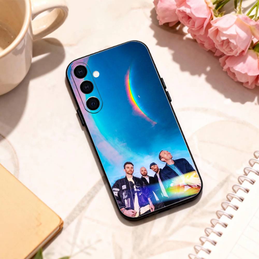 Alternative rock Coldplay phone Case For Samsung Galaxy A73,A72,A71,A70,A53,A52,A51,Others Soft Black Shell