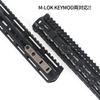 Крепление WADSN Arisaka Type Row Scout для Light Mount Series Scout Light Совместимость с M-LOK M300/M600 (черный)