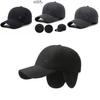 Modern Ear-guarding Baseball Cap For Men With Cotton Material For Winter Fashion Needs