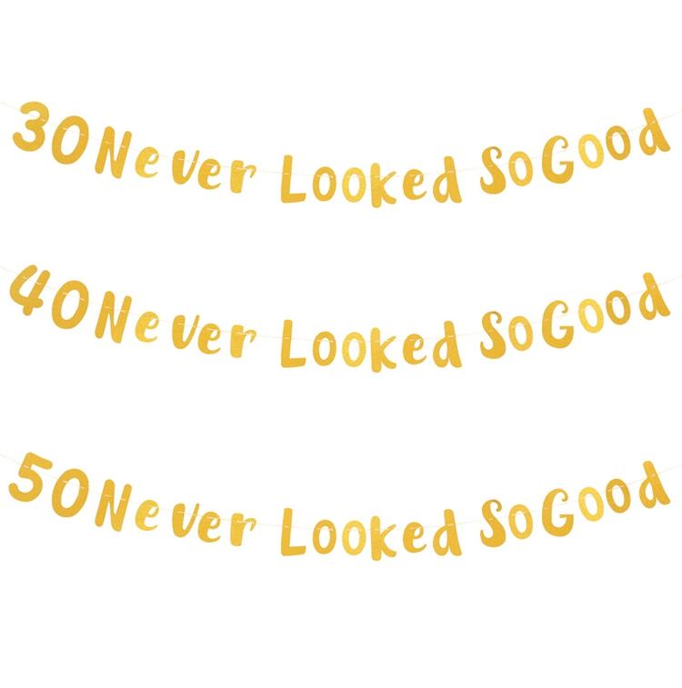 С Днем Рождения Подвесной Флаг Баннер Ура 30 40-летию Флаг Вымпел Гирлянда Баннер Декор для Вечеринки по Случаю Дня Рождения Взрослые Принадлежности для Домашней Вечеринки