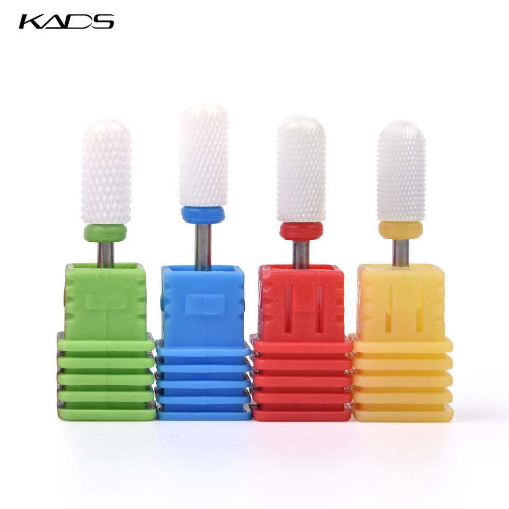 kads 32 Sizes Nail Drill Bit Polishing Tool Ceramic Nail Art Drill Bits Milling Cutters for Electric Manicure Machine Pedicure