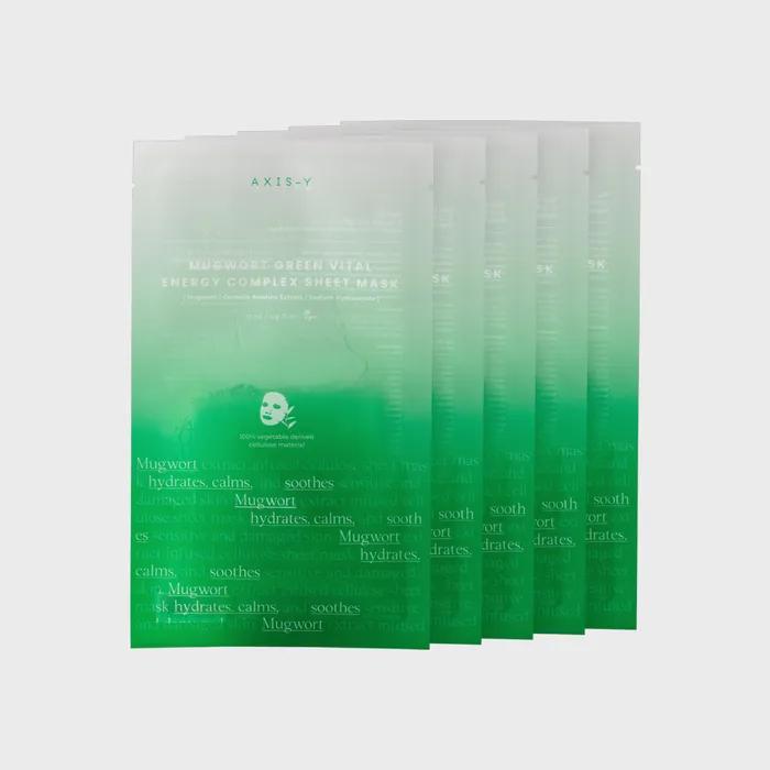 AXIS WI 61% Полынь Зеленый Комплекс Витальной Энергии Тканевая Маска 5 шт.