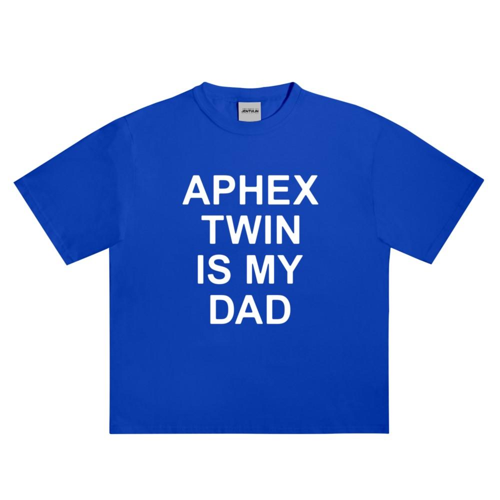 Панк Футболка с принтом Aphex Twin Оверсайз Мужская Хип-Хоп Уличная одежда Харадзюку Одежда Готика Буквы Короткий рукав Топы Хлопковые футболки Y2k