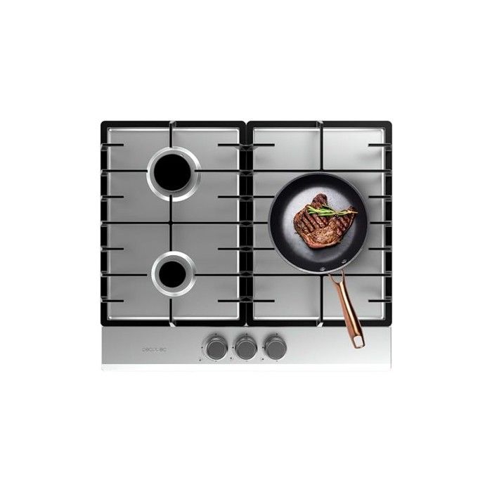 Plaque de cuisson à gaz - Bolero - Squad G 3200F - Inox - 3 foyers - 6250 W