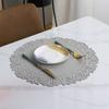 Настольный коврик с подшитыми краями, термостойкий маслостойкий круглый ПВХ, теплоизоляционный коврик для столовых приборов, подставка для чашек, украшение, кухонные принадлежности