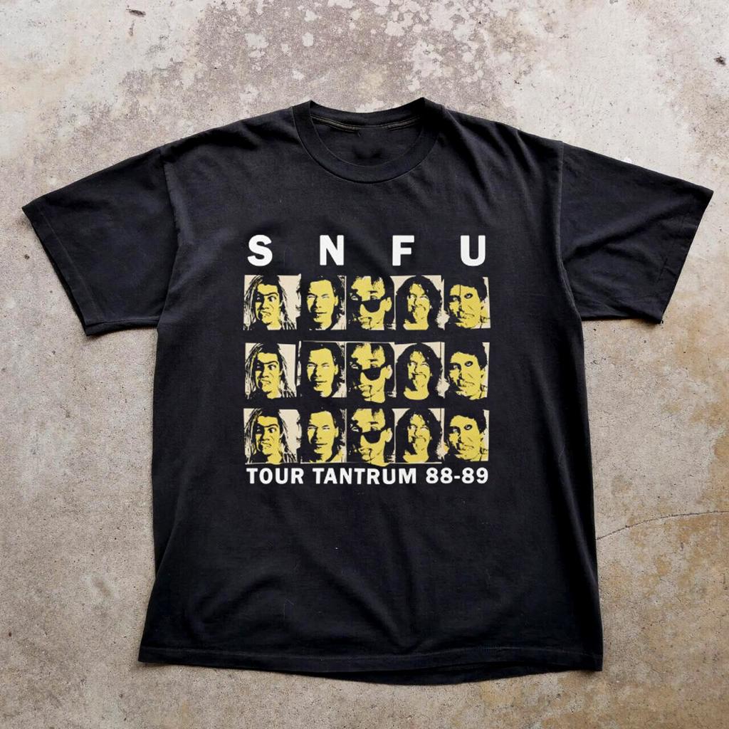 Collection SNFU Band 88-89 Short Sleeve Black All Size Shirt XX01