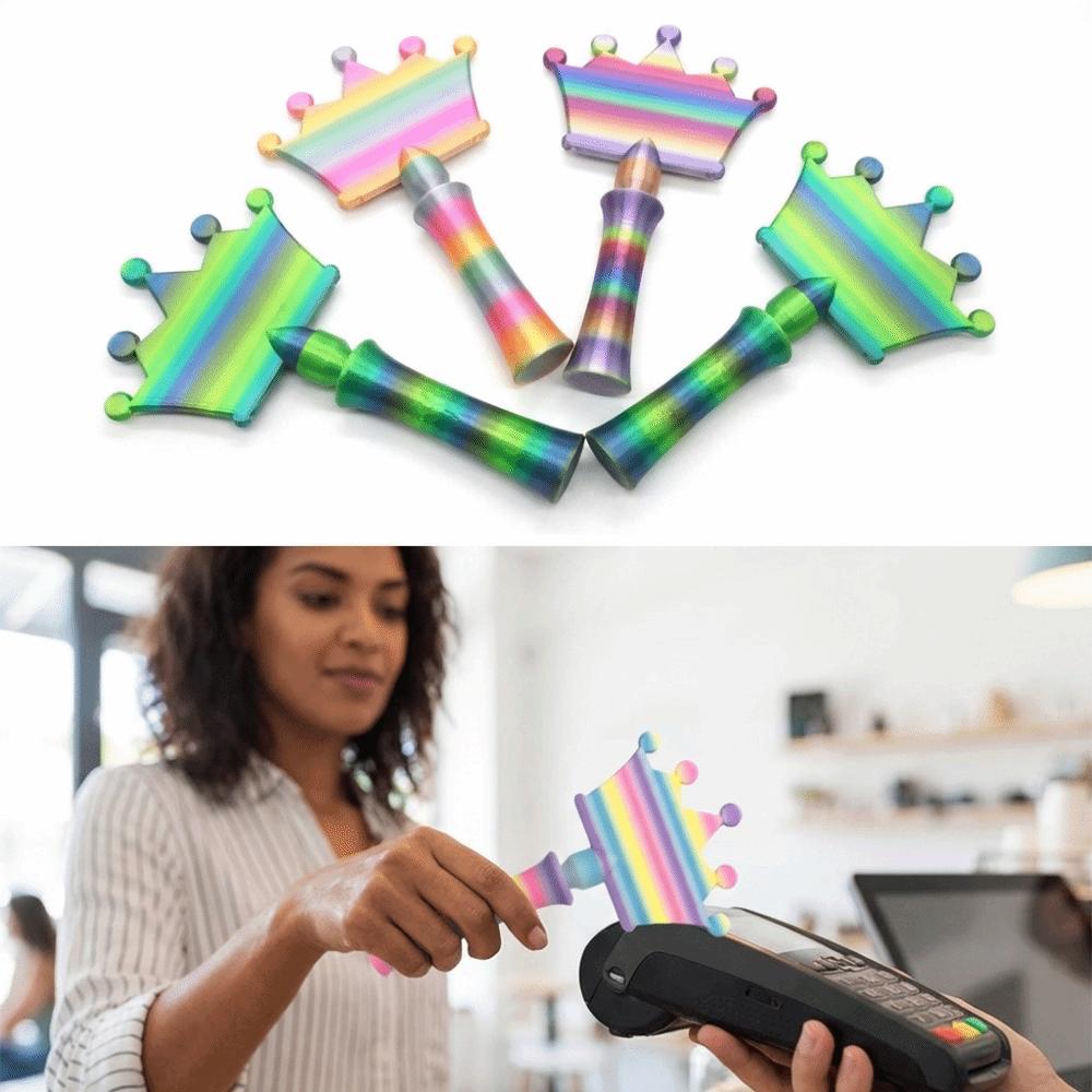 Crown Design 3D Print Wand Tap To Pay Creative Telescoping Credit Card Holder  Retail Payments