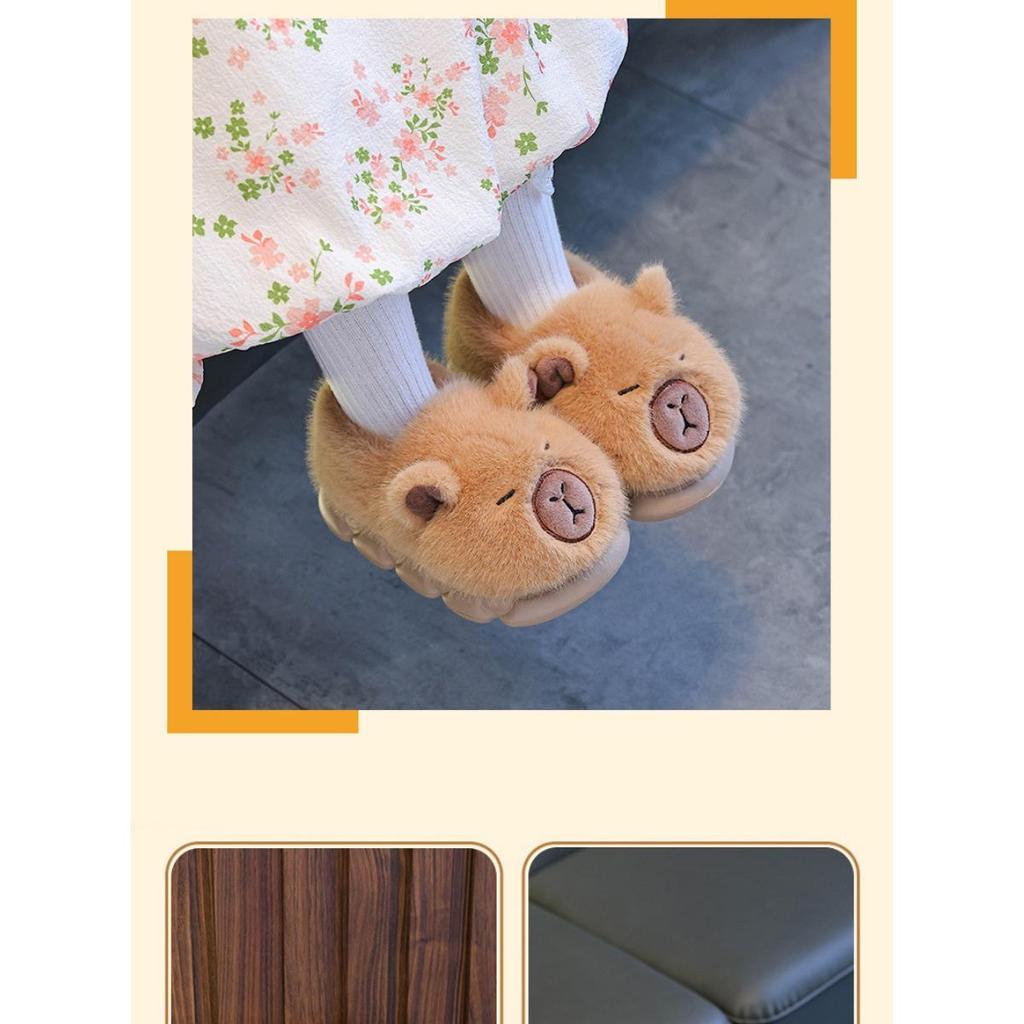 Зимние детские хлопковые тапочки размера 24/45, сумки для мальчиков и девочек с теплыми и плюшевыми пятками, детская хлопковая обувь для родителей и детей