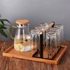 High Quality Durable Japanese Style Cup Drying Rack Space-saving With Drain Tray Mug Organizer Shelf Standing Type Bottle Holder
