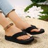 Fashion 2024 New Summer Casual Women's Flip Flop Fashion Outdoor Non-Slip Beach Shoes Comfortable Soft Sole Simple Style Flat Shoes