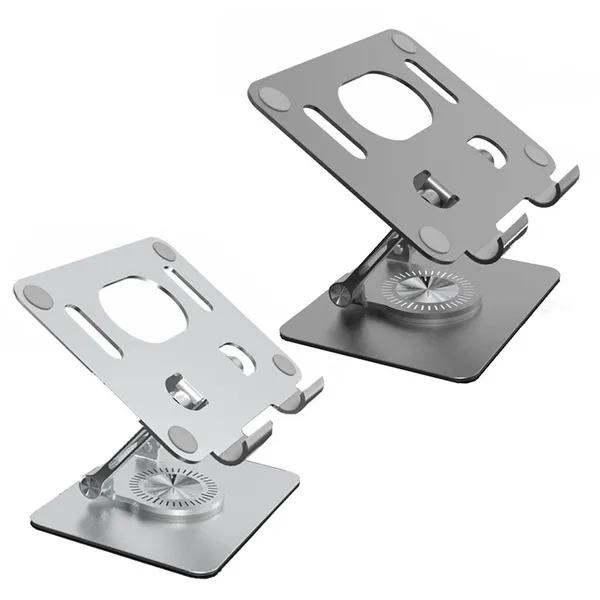 Подставка для ноутбука, регулируемая эргономичная подставка для планшета, держатель для электронной книги, кронштейн из алюминиевого сплава, поворот на 360 градусов, складная охлаждающая подставка