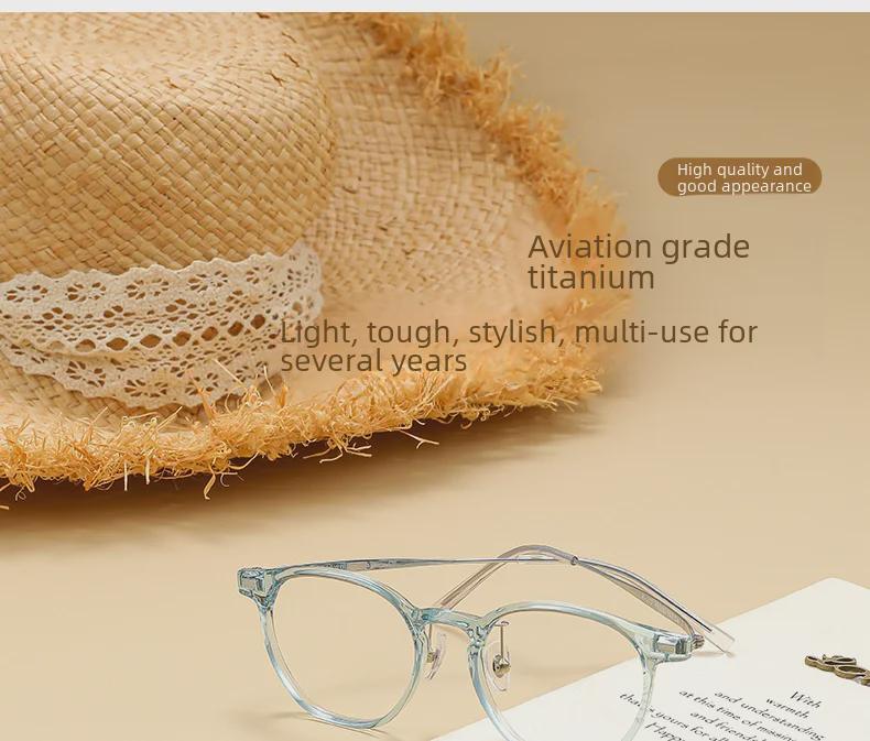 Легкие титановые очки для близорукости в корейском стиле для женщин — подходят для макияжа