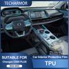 Защитная пленка на торпедо из ТПУ для Changan CS55 Plus 2022-2023 Антицарапающая прозрачная наклейка