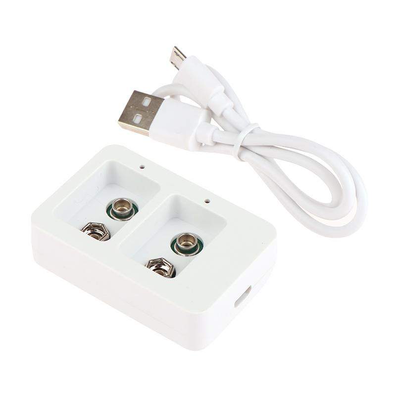 1 шт., 2 слота, 9 В, многофункциональное интеллектуальное быстрое зарядное устройство со светодиодными индикаторами