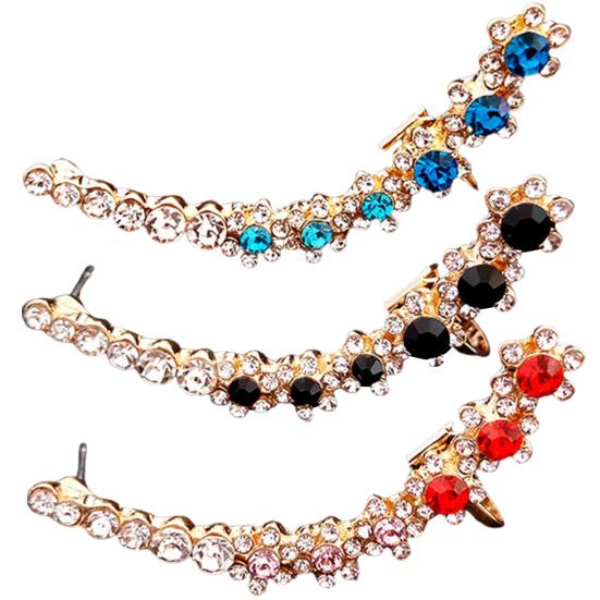 1 шт., интегрированные серьги-гвоздики для пирсинга для девочек, серьги-гвоздики со снежинками и стразами, ювелирные аксессуары