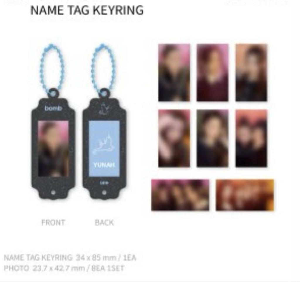 [Б/У] ILLIT брелок-бирка с поп-ап дизайном