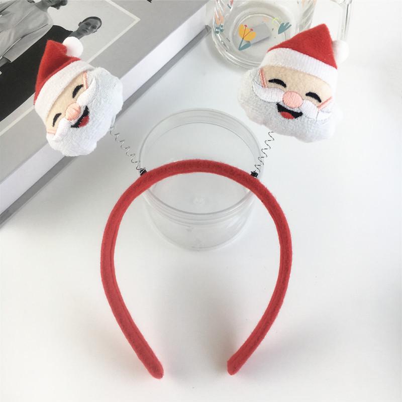 Рождественский ободок с рогами в стиле Мори Гёрл: Милый красный снеговик - аксессуар для волос для праздничных вечеринок