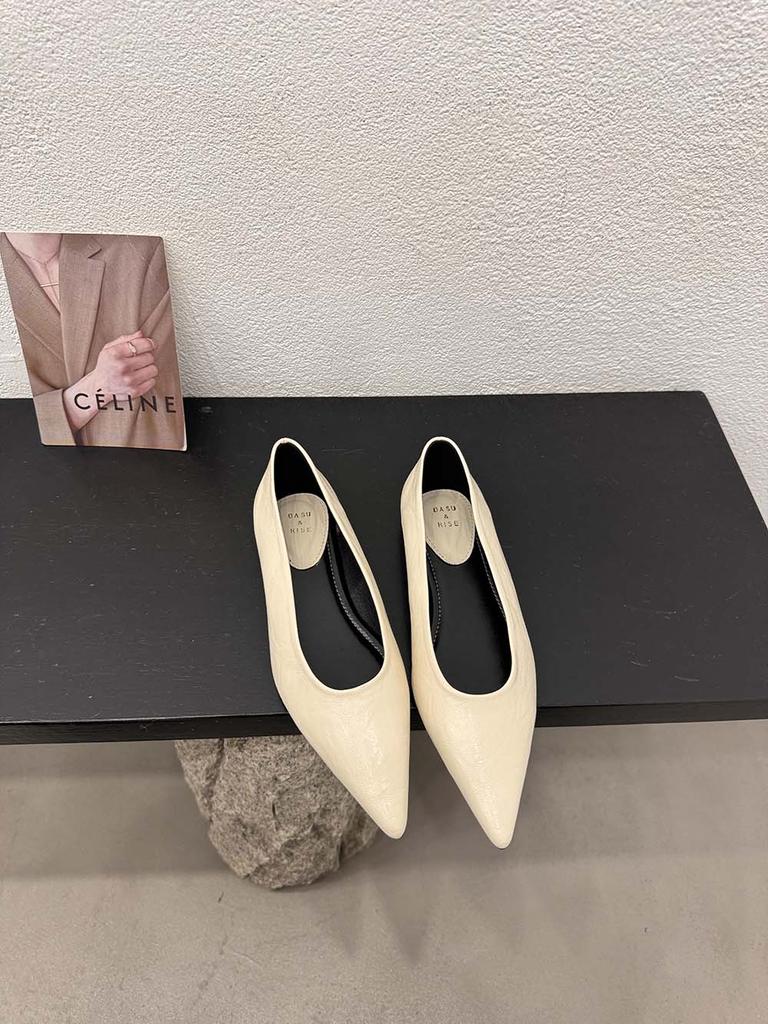 Модные женские туфли с острым носком 2024 года, новые поступления, осенне-весенние туфли, повседневная мода, туфли на низком каблуке, однотонные, черные, золотые, 39