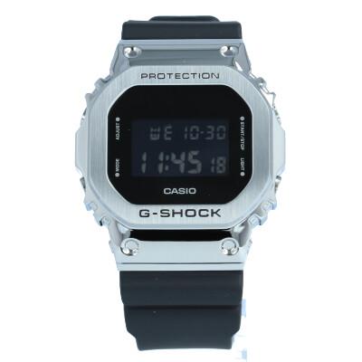 CASIO G-shock GM-5600-1 ЗАЩИТА Кварцевые ORIGIN 5600 SERIES Мировое время из нержавеющей стали Металл Серебристые Черные наручные часы для мужчин GM-5600 GM5600 )