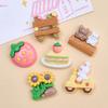 Cute Jungle Animal Cartoon Resin Shoe Buckle & Hairpin Accessories for DIY Jewelry