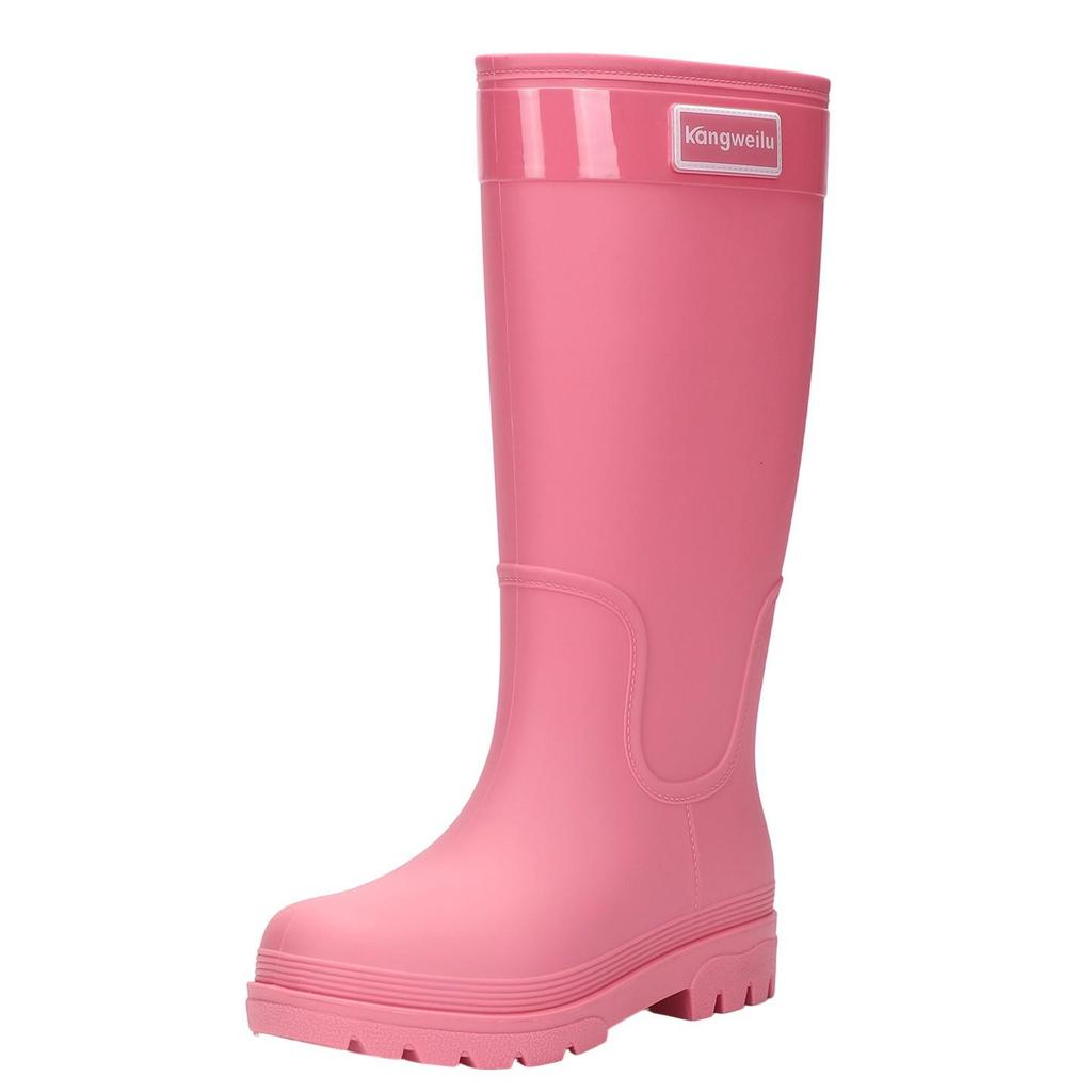 Женские водонепроницаемые резиновые сапоги на флисовой подкладке - Нескользящие, с толстой подошвой, Идеальны для походов в тропических лесах