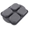 Bread Mold Heat Resistant Non-stick Pastry Mold Silicone Bread Baking Mold with 4 Grids for Home Kitchen