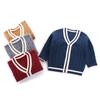Boys Cardigan Crochet Sweater Children's V-Neck Toddler Knit Button Up Knitted Pattern Long Sleeve Sweaters