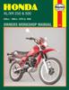 Книга Honda XL/XR 250 & 500 (78 - 84) Haynes Repair Manual