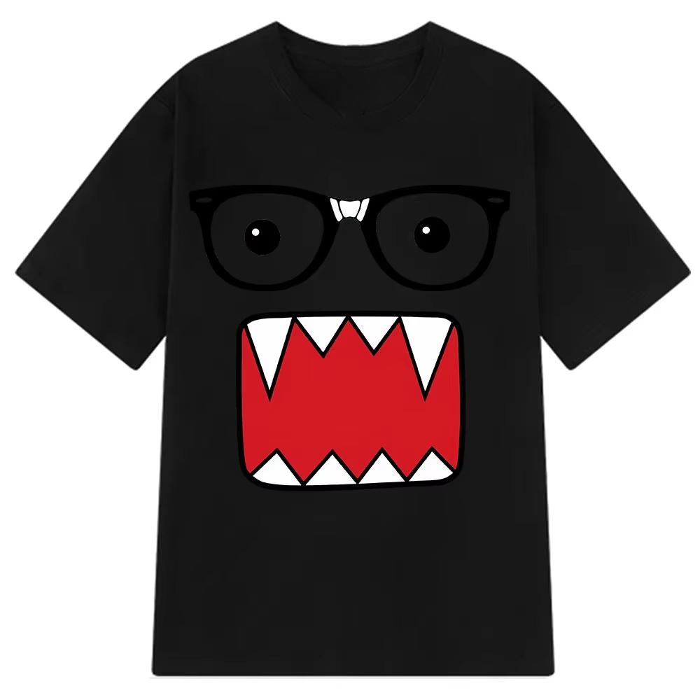Domo Kun Funny Humorous Fashion T Shirts Unisexs Unisex Cotton Casual Tshirts Harajuku Short Sleeve Oversized Unisex Tshirt