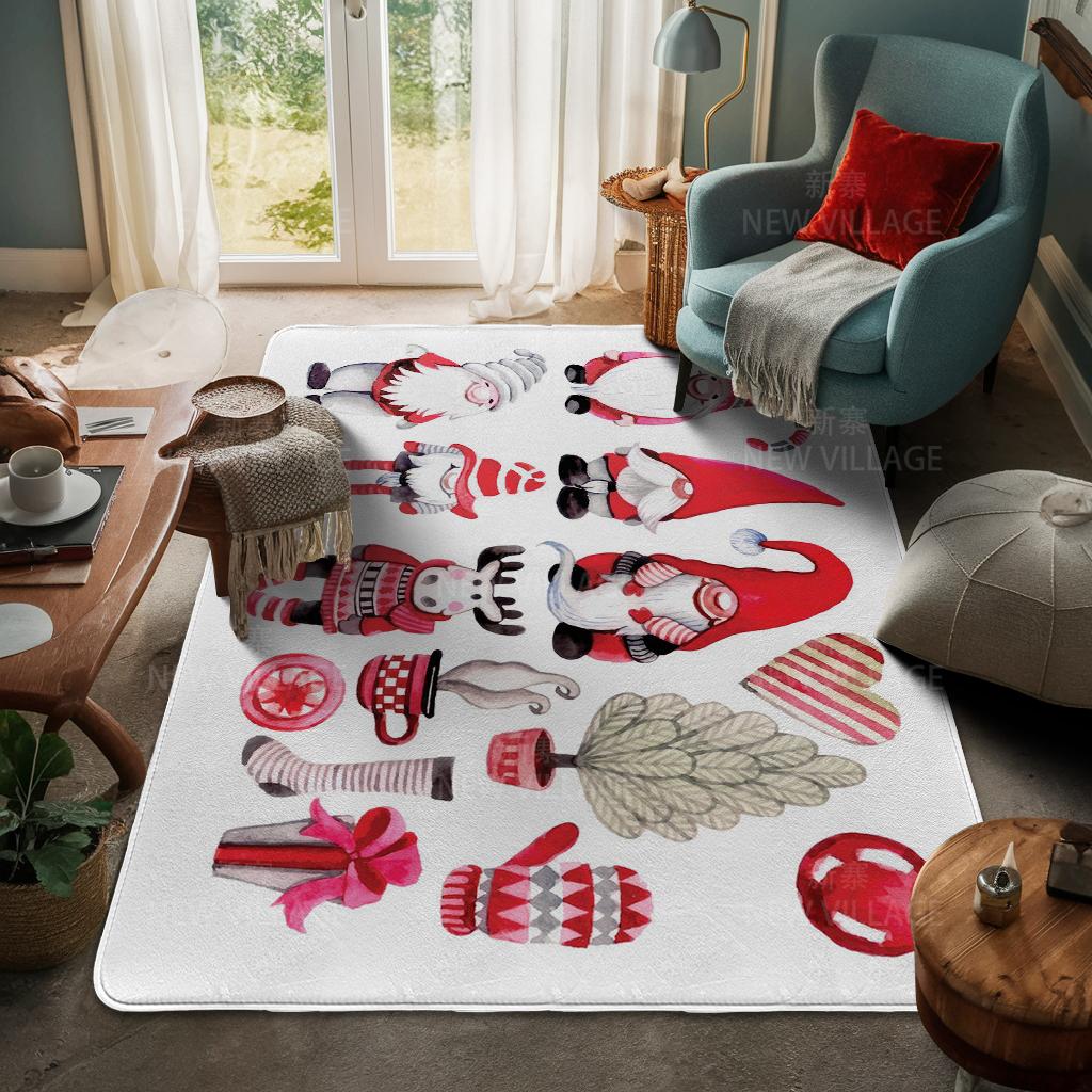 Ковер у входа в дом Домашний коврик у двери Гостиная Ванная Комната Ноги ванная комната Нескользящие коврики с водопоглощением для ванной Счастливого Рождества зима