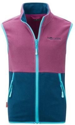Куртка Trollkids Kjerag Vest fleece waistcoat blue purple