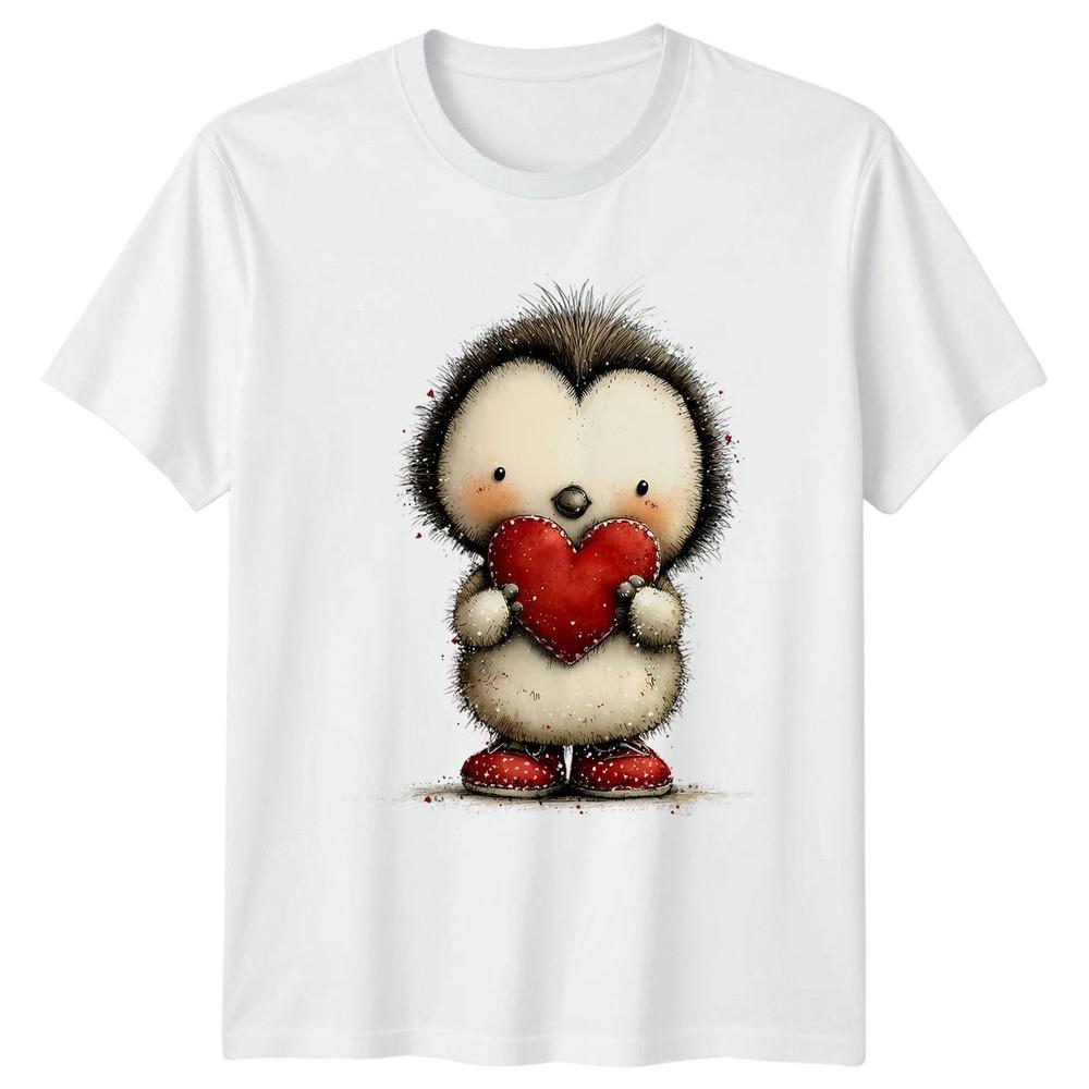 Hedgehog Valentines Day Love Hearts Unisexs TShirt Unisexs Tee Graphic Unisex Top