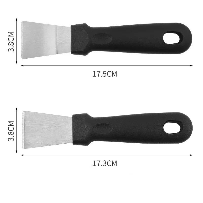 1 Pcs Stainless Steel Ice Shovel Convenient Cleaning Sharp Volute Scraper Household Range Hood Decontamination Tools