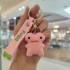 Cute Monster Teeth Keychain Bag Charm Funny Plush Doll Pendant With Big Teeth For Backpack Purse Decoration Gift