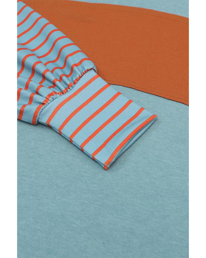 Azura Exchange Полосатый топ с рукавами епископа