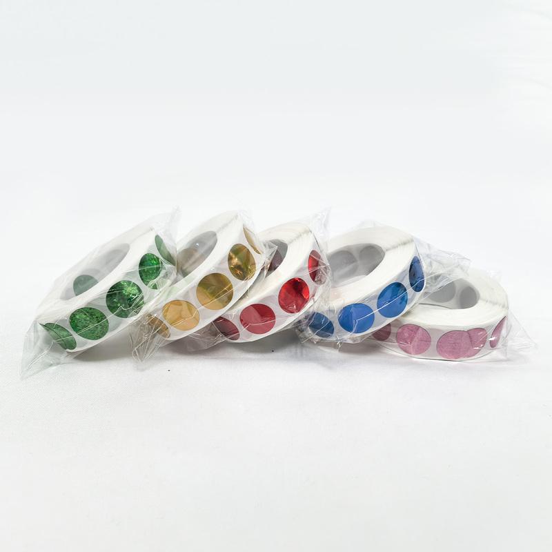 Scratch Off Labels 12*12mm Round 1000Pcs Scratch Off Stickers Holographic Blank For Secret Code Cover Home Game Wedding Message