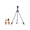 Lawn Metal Base Tripod Sprinkler Head Leakproof Design 1Inch Hose Fitting Customizable Sprayed Patterns Outdoor Watering