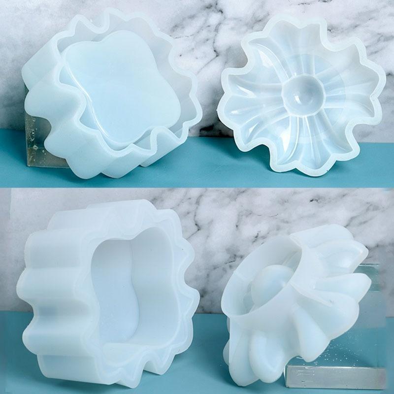 Crow Heart Storage Box Silicone Mold DIY Epoxy Mold Candle Cup Silicon Molds for Resin Art