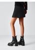 St&Sat Fashion Boots Thick Heel Zipper Short Boots