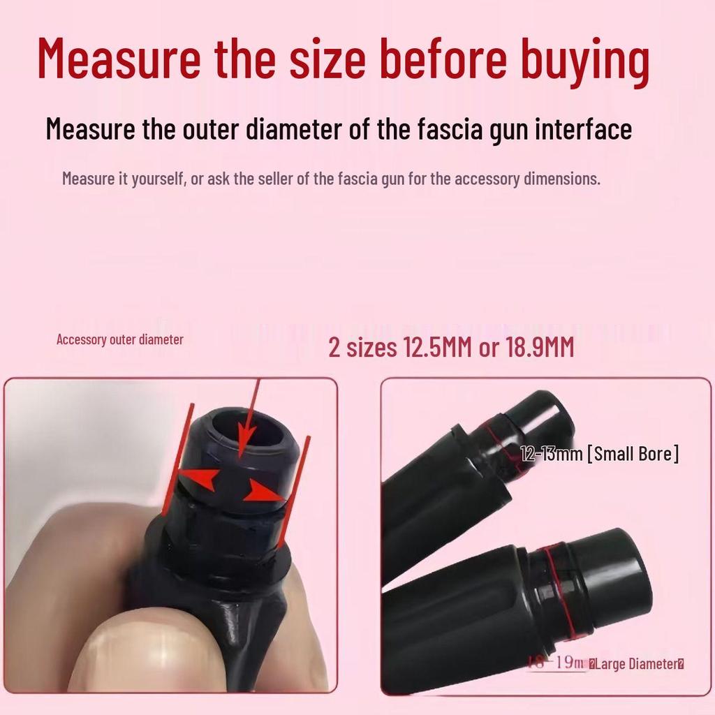 Новый силиконовый аксессуар для массажного пистолета: Многофункциональный массажер головки пениса