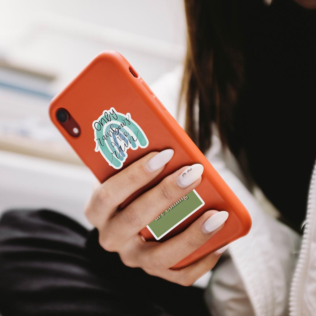 100 Pieces of Inspirational Text Stickers for Mobile Phone Water Cup Waterproof Decorative Stickers for Children's Hand Account Stickers