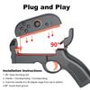 Стрелковый пистолет-контроллер для Switch 2 Joycon Левый Правый Держатель Рукоятки Соматосенсорный Игровой Пистолет Джойпад Игровые Аксессуары