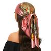 Head Scarf Women Luxury Brand Square 90*90cm Silk Foulard Satin Bandana Cheveux Soft Neckerchief Hijab Hair Scarves For Ladies