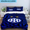 3pcs Mi-lan FC Emblem Printed Bedding Set Duvet Cover Closure Includes 1 Duvet Cover & 2 Pillowcases Bedding Sets Home Decor Gifts