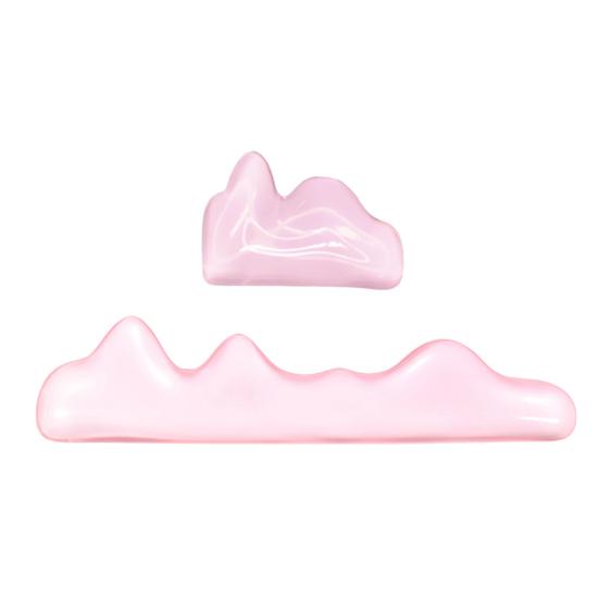 2 Pcs Gel Wrist Rest Set Clear Wrist Pad for Keyboard with Mouse Wrist Rest Ergonomic Hand Wrist Support Pad for Computer Laptop Office Gaming