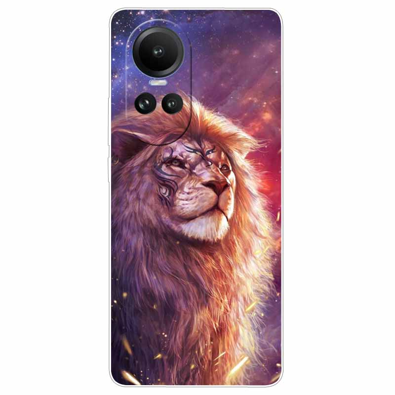 Чехол для Oppo Reno 10 5G CPH2531 Силиконовый Расписной Кот Животные ТПУ Мягкий Мраморный Coque для Oppo Reno10 Pro 5G CPH2525 Чехол для Телефона