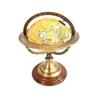 30.48 Морская латунная армиллярная сфера глобус мира черная деревянная основа домашняя декоративная
