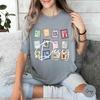 Women Casual Music Stamps Unisex Shirt For Music Fan Gift Fantasy Funny Cute Album Symbols Tshirt Outfit Book Tee Streetwear