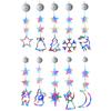 3 Pack Christmas Indoor Star Window Light with Suction Cup Light Up Hanging Christmas Decoration for Glass Window Outdoor Decor
