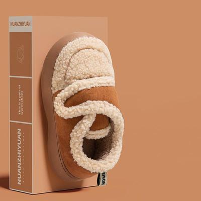 Унисекс осень-зима бархатные меховые зимние ботинки мужские толстые плоские нескользящие домашние тапочки женские короткие теплые хлопковые туфли 36-41